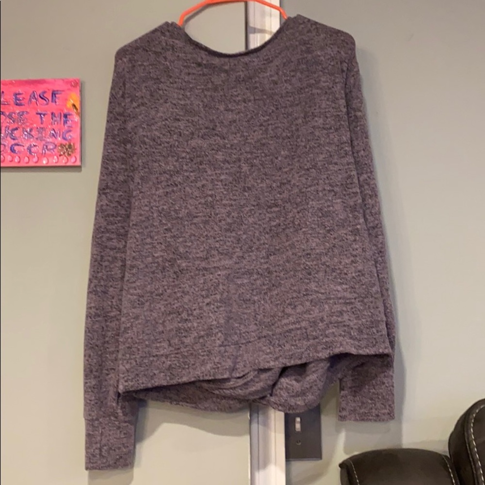 Open back athletic knit top